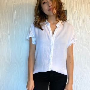 Cloth & Stone Anthro. Calder Ruffle Top